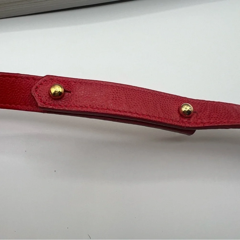 LANVIN Red Leather Two-Way Bag - EUC - Picture 7 of 15